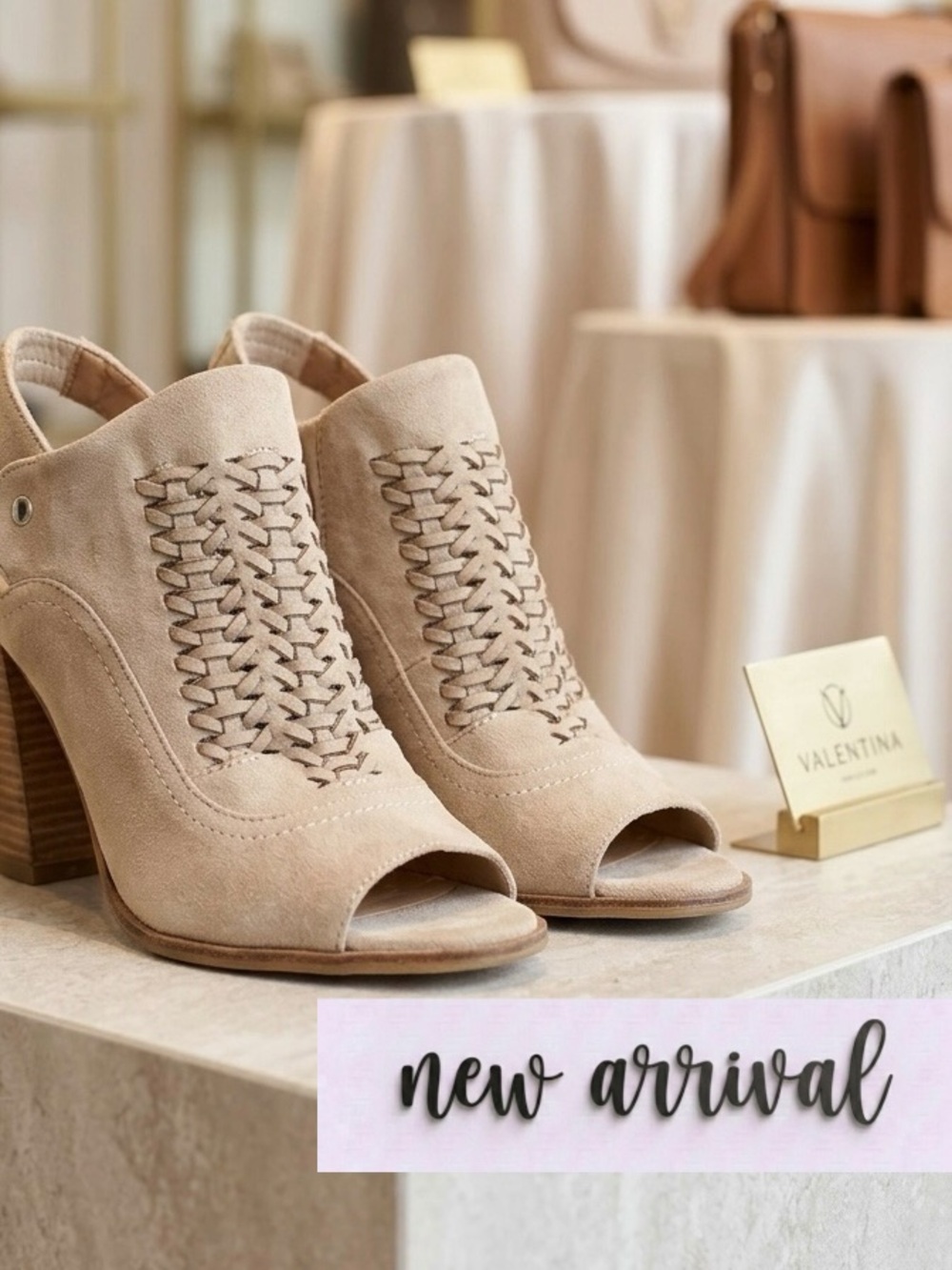 Beast Fashion Vegan Suede Peep Toe